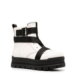 UGG SID Combat Waterproof Strappy Leather Chunky Boots